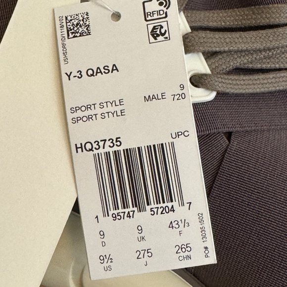 Size 9.5 - adidas Y-3 Qasa High Brown Cream White HQ3735 sneaker yohji yamamoto main image 5